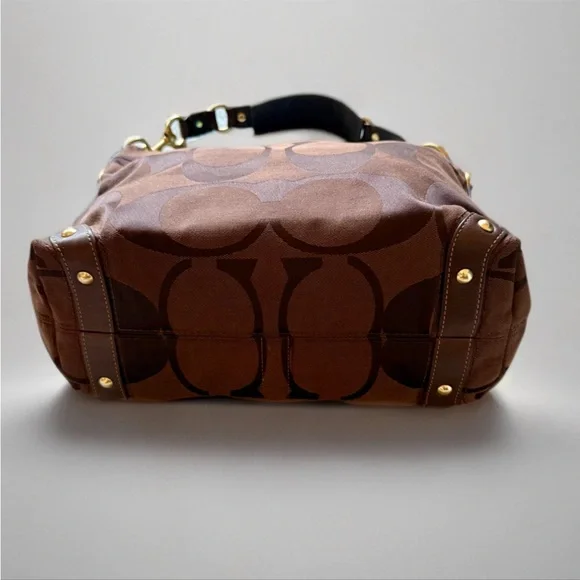Coach Chocolate Brown Carly Designer Women's Bag - Picture 2 of 9